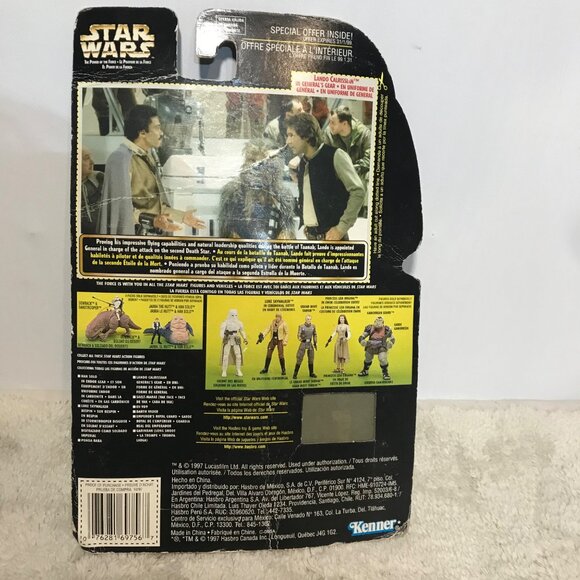 Star Wars Lando Calrissian Action Figure Kenner 1997 Freeze Frame Collectors Edi - Picture 6 of 7
